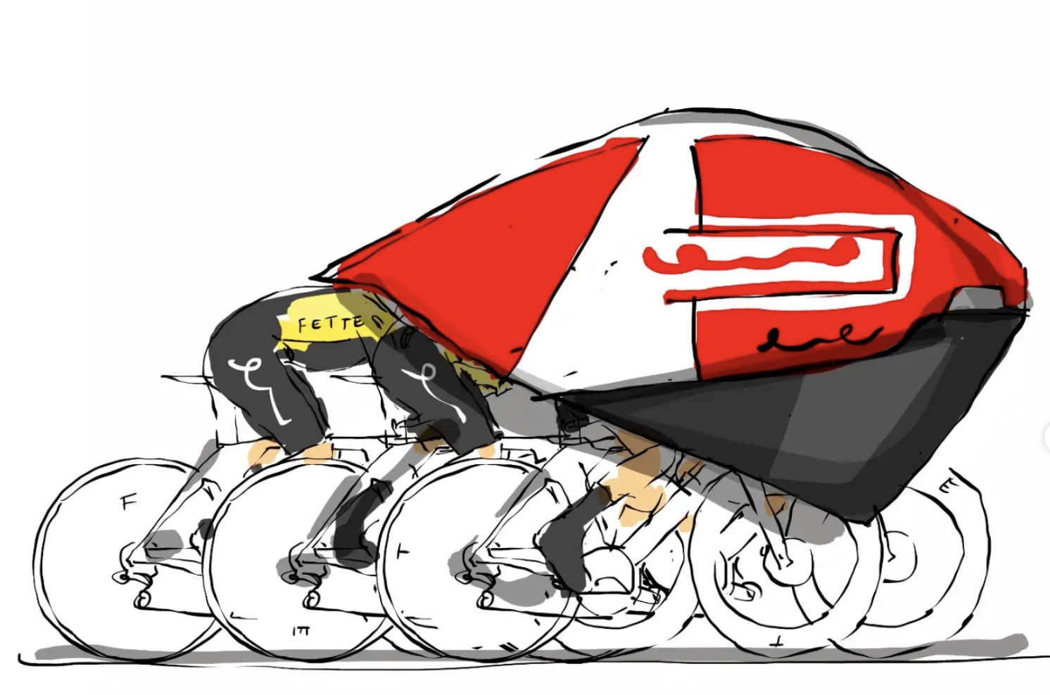 Team pursuit illustration